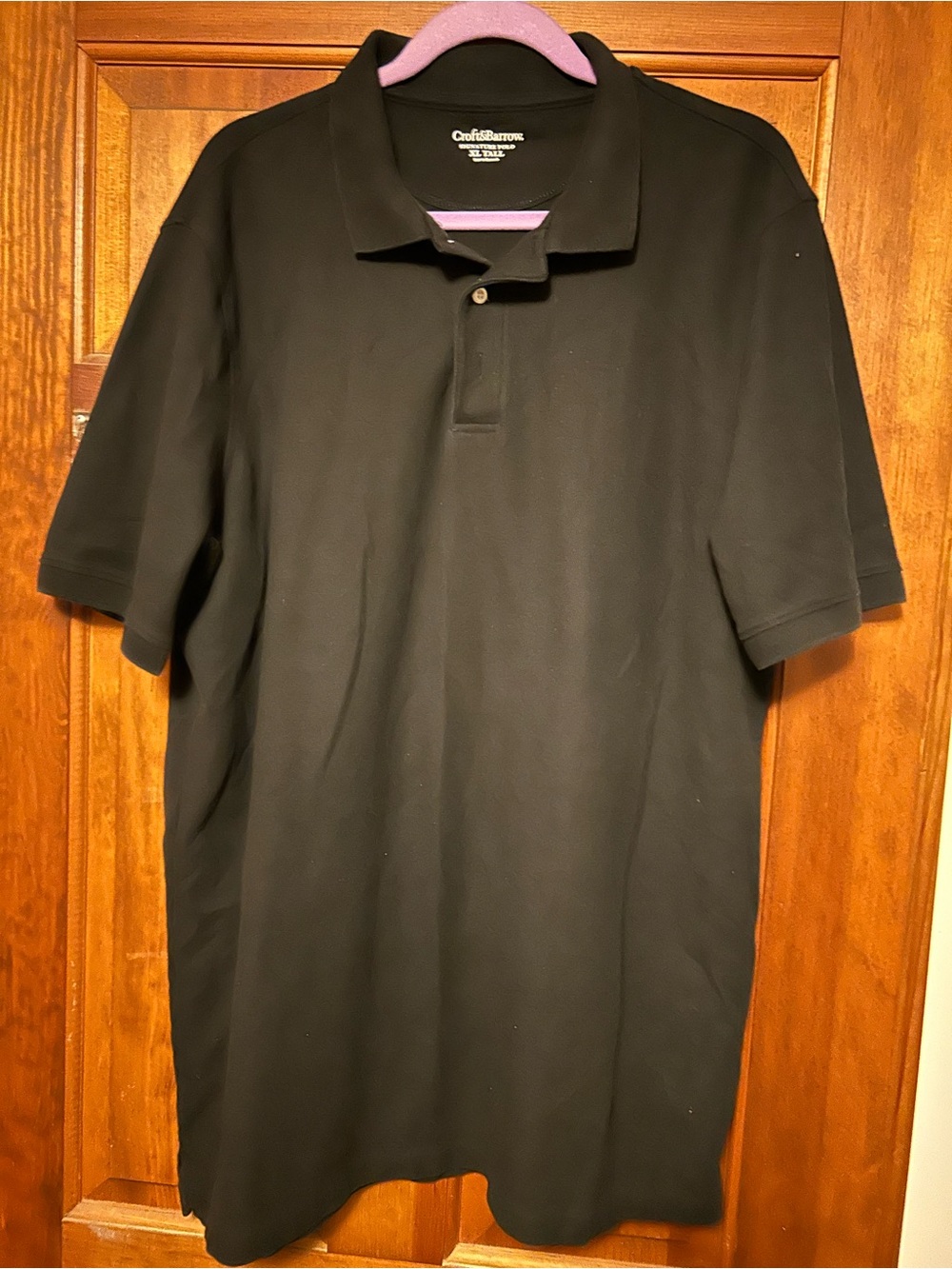 Croft & Barrow Black Men's Polo Shirt